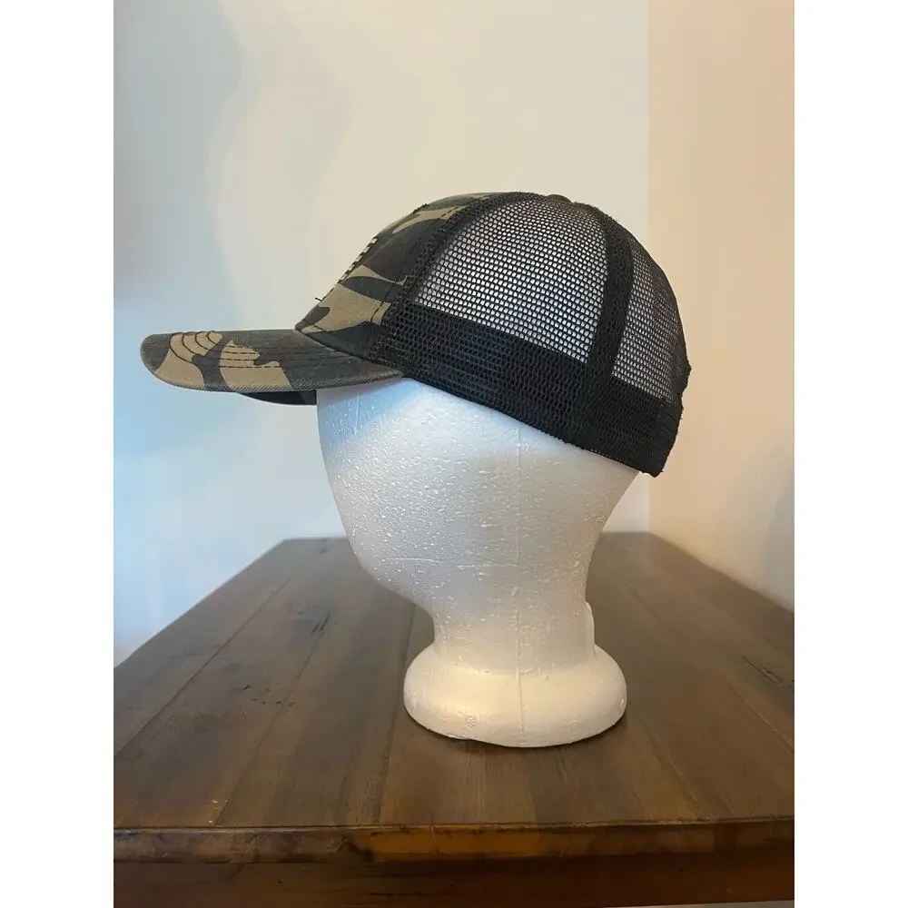 H3 Headware Camoflage & American Flag Trucker Hat